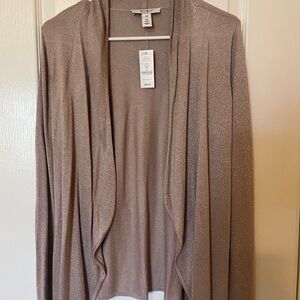 Vince Camuto Women's Sparkling Beige Cardigan Brand New With Tag